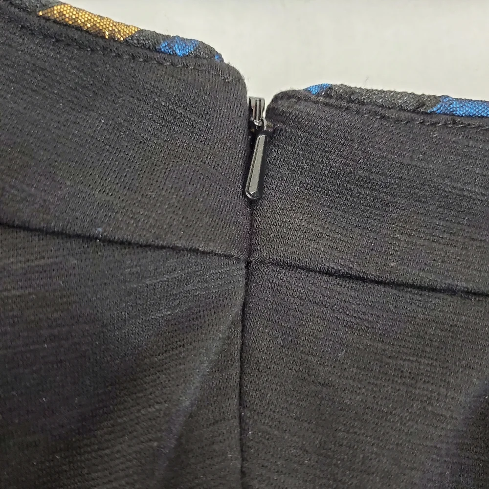 NWT Anthropologie Nathalie Peplum Metallic Plaid Top By Deletta SZ XS Academia - Picture 9 of 14